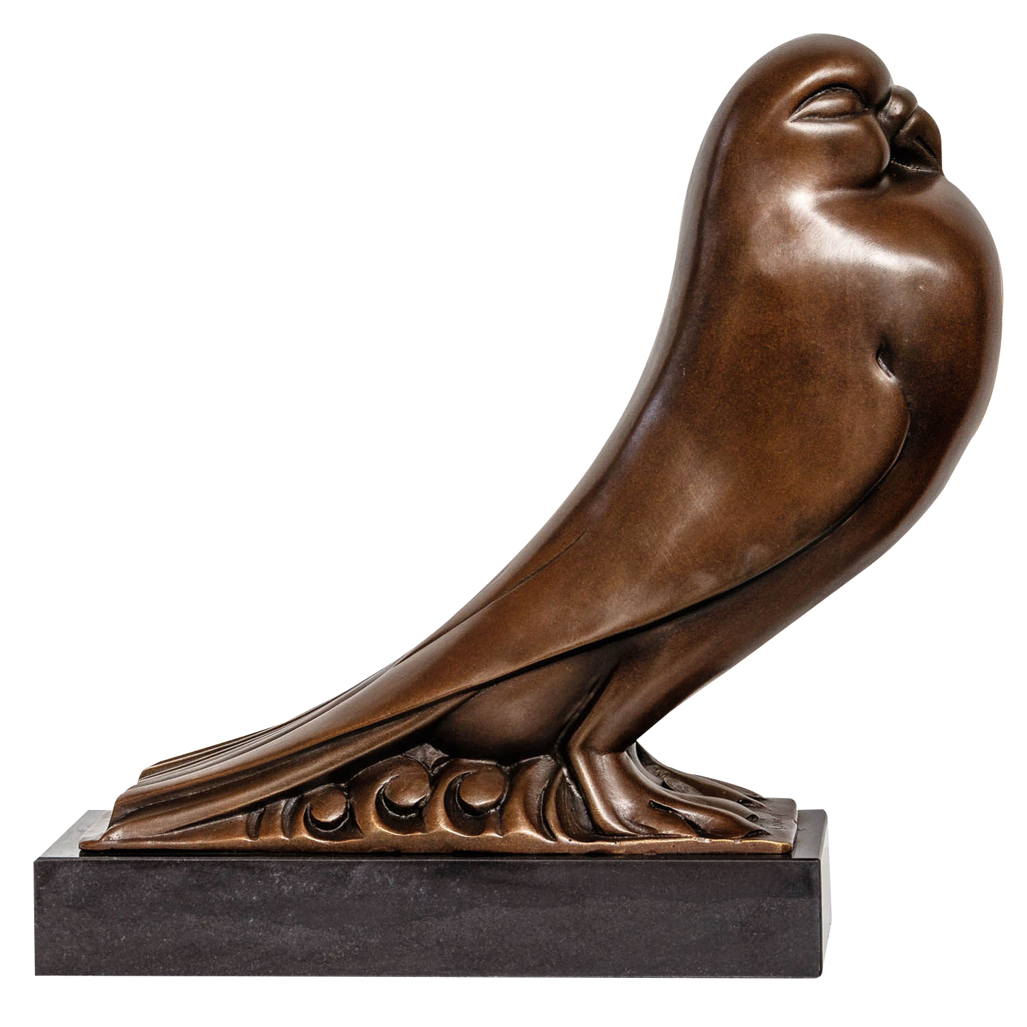 JK-53-1 Bronzeskulptur Taube Vogel Antik-Stil Bronze Figur Skulptur Statue 33cm