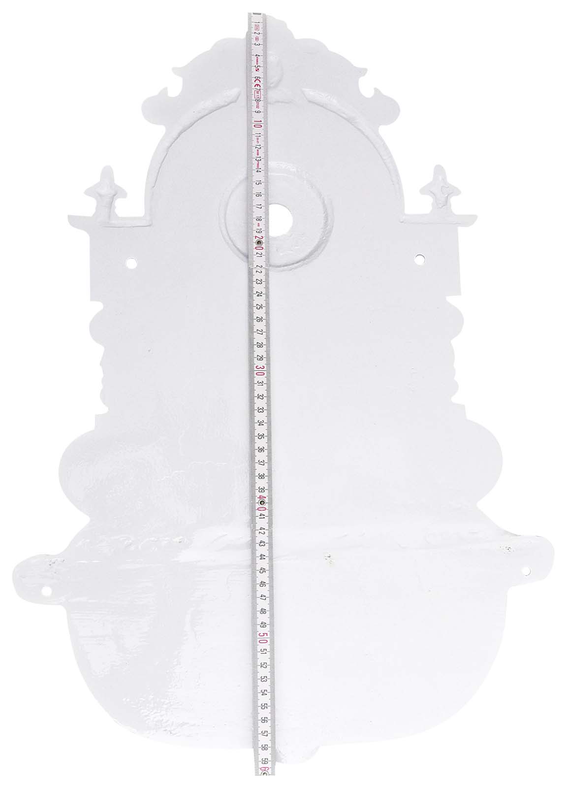 Wasserbecken_4 Brunnen 72cm Wandbrunnen weiss Alu Waschbecken im Nostalgie Antik-Stil (c)