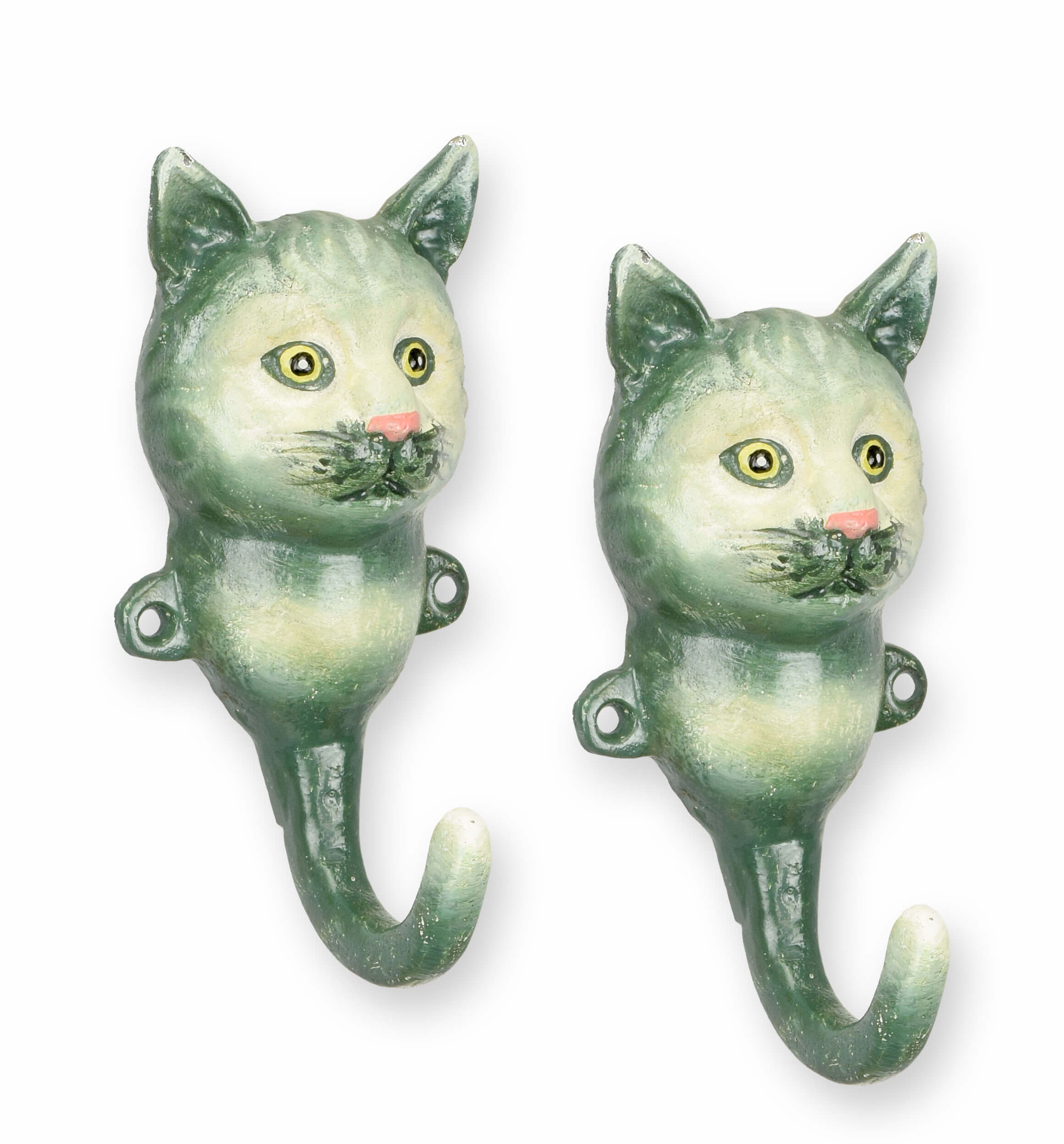 Katze, Haken, Grün, Figur, Dekoration