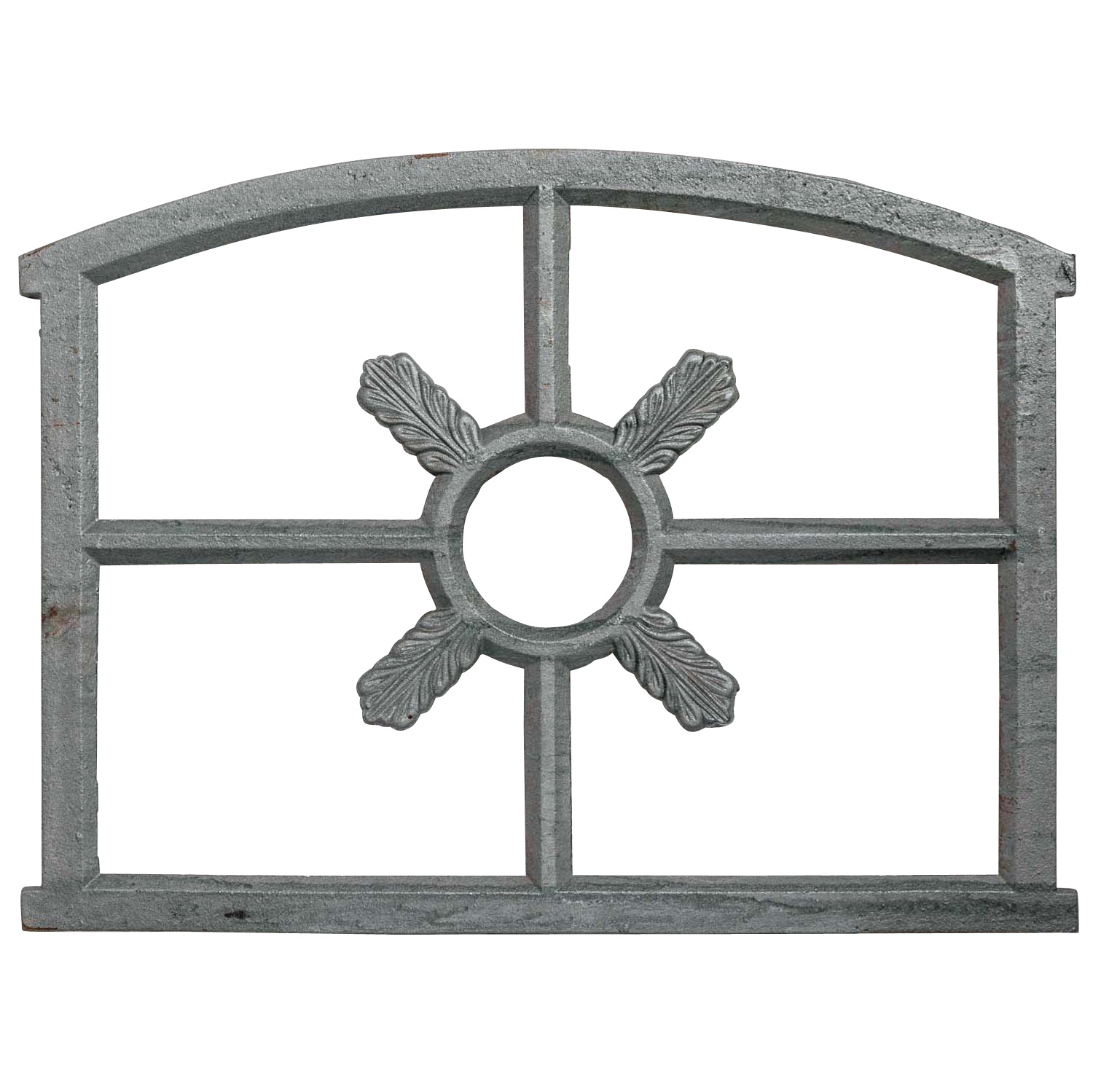 aubaho-F07B-G10 Fenster grau Stallfenster Eisenfenster Scheunenfenster Eisen 70cm Antik-Stil (q)