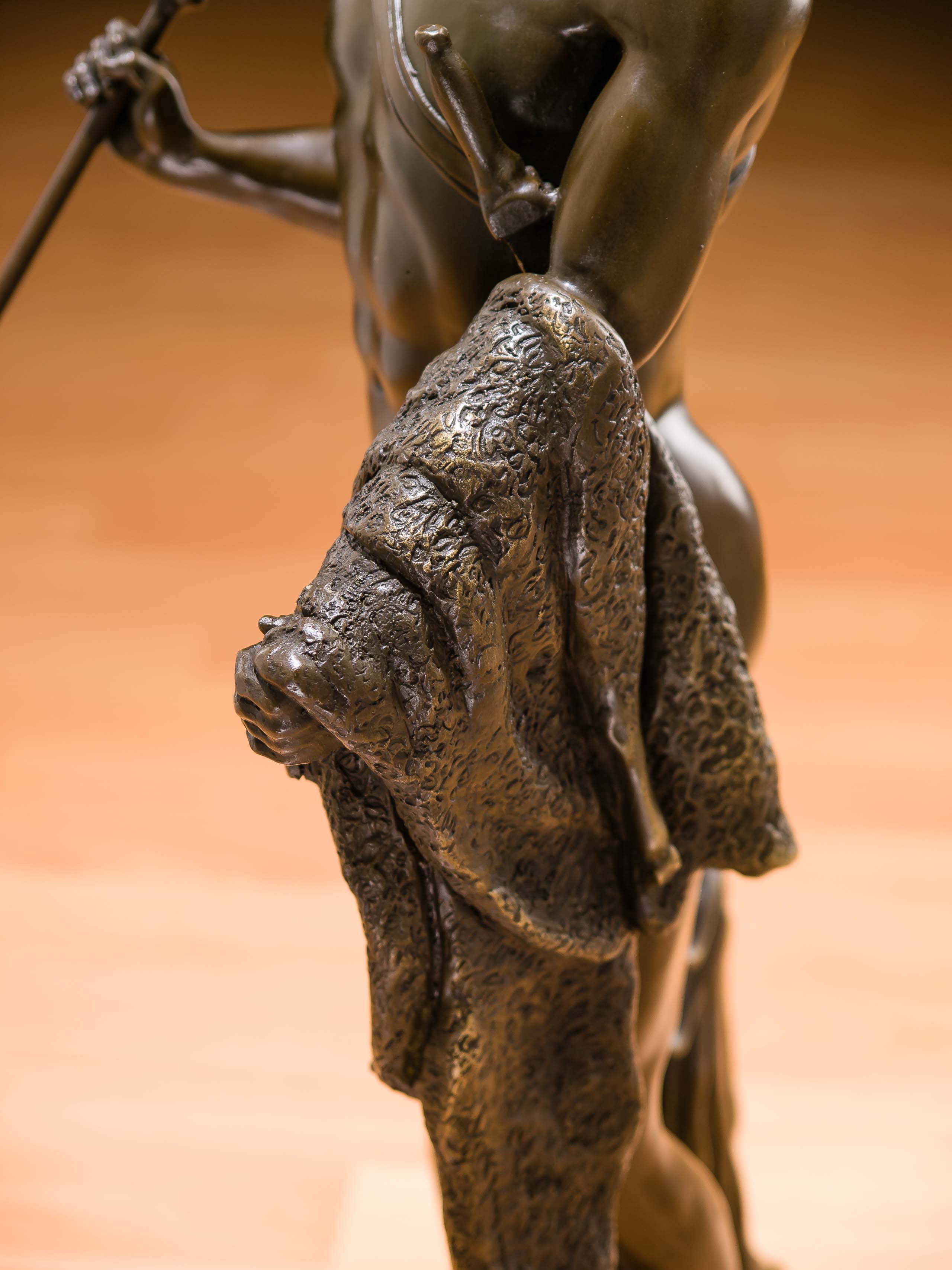 Bronze Skulptur Jason goldenes Vlies Figur 16kg Bronzeskulptur 67cm Bronzefigur