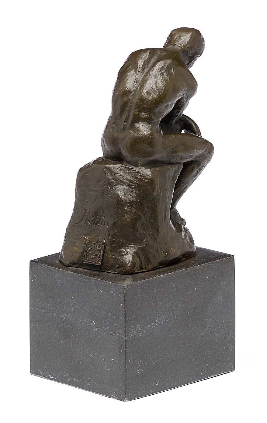 2016-05-25_Auktionshaus_0351 Bronze Denker Bronzeskulptur Bronzefigur nach Rodin Skulptur Kopie Replik