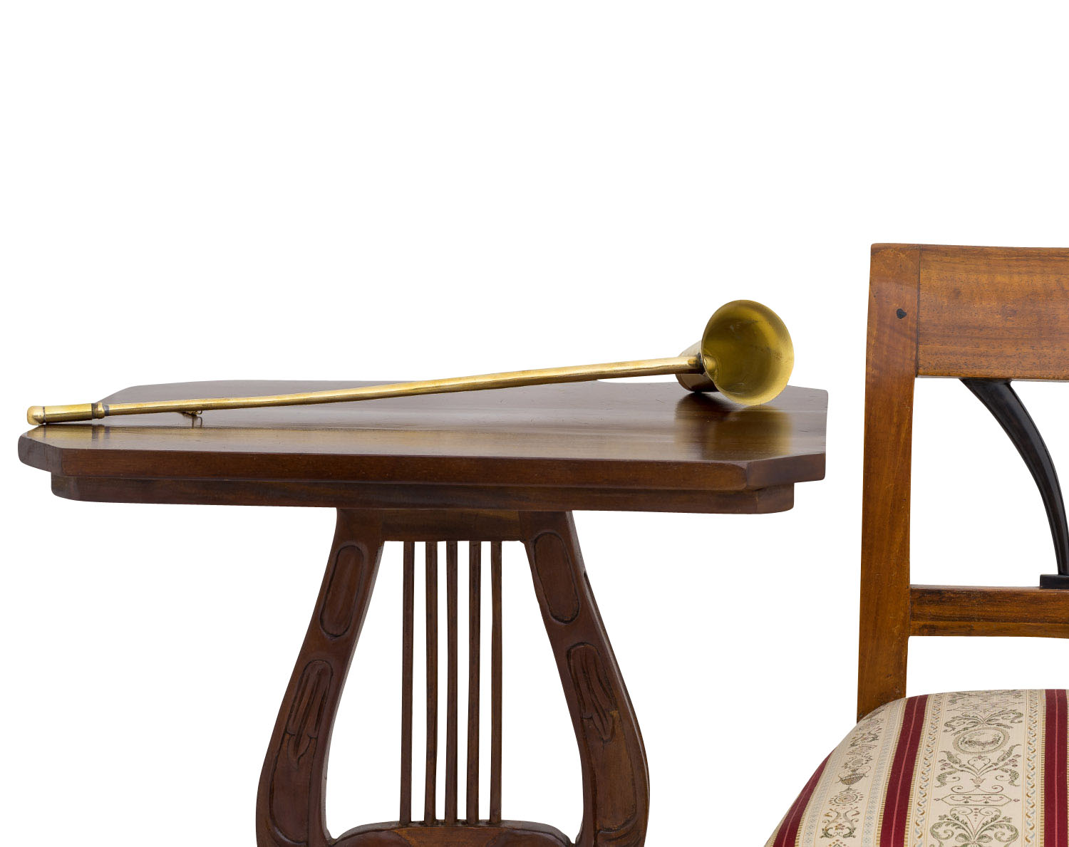 Aubaho-21661-7 Hörrohr Hörmaschine Hörgerät Tröte Kopie nach Nepomuk Mälzel Beethoven 56cmHörrohr Hörmaschine Hörgerät Tröte Kopie nach Nepomuk Mälzel Beethoven 56cm