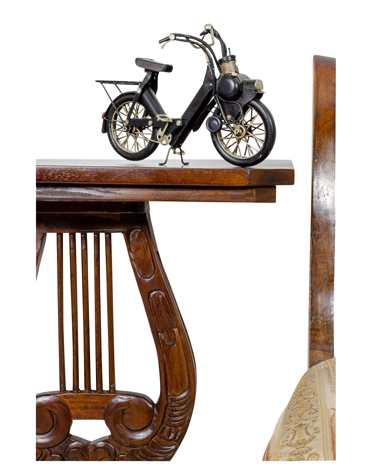 BL-243 Modell Fahrrad Mofa Mofamodell Moped Nostalgie Blech Metall Antik-Stil 25cm