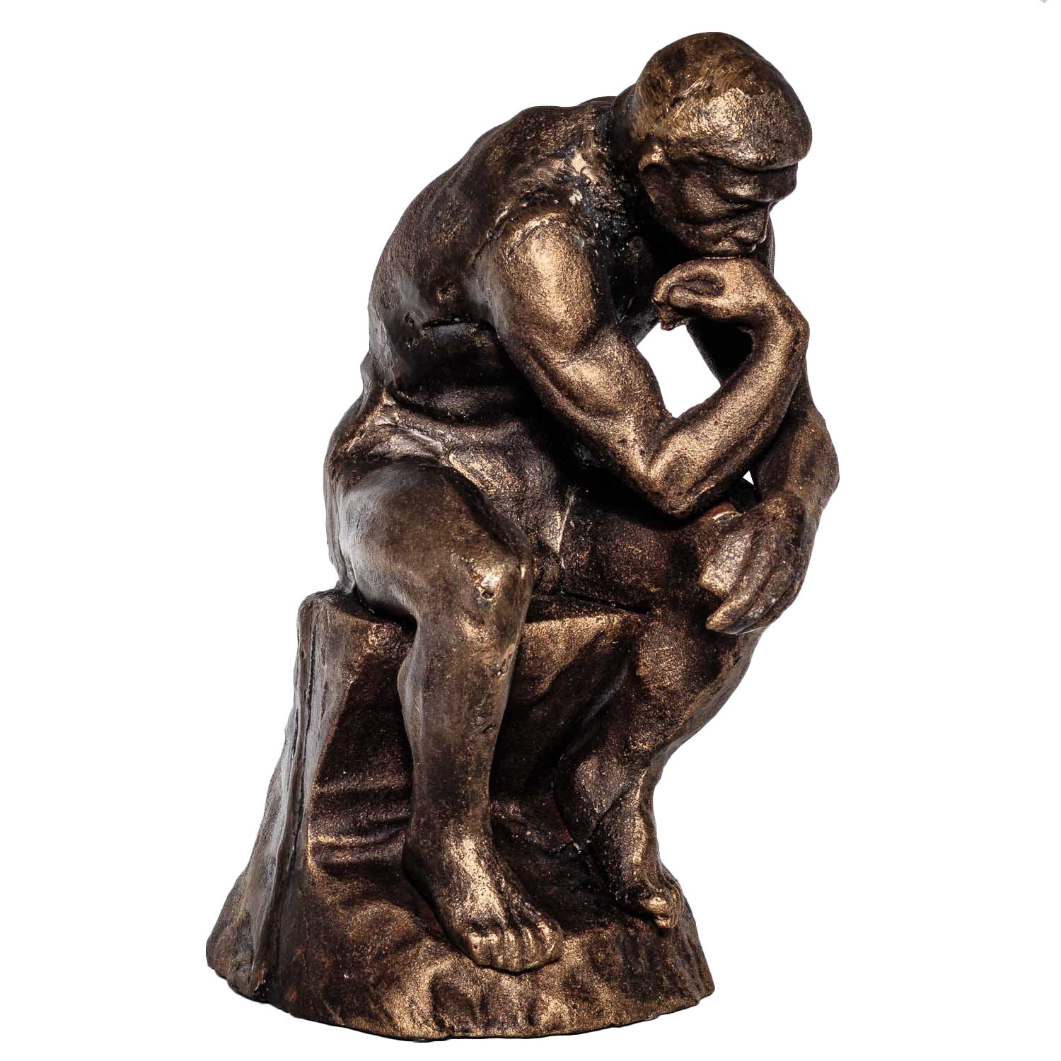 NG-34-1 Bronzeskulptur Tischglocke Glocke Frau im Antik-Stil Bronze Figur Statuen 14cm