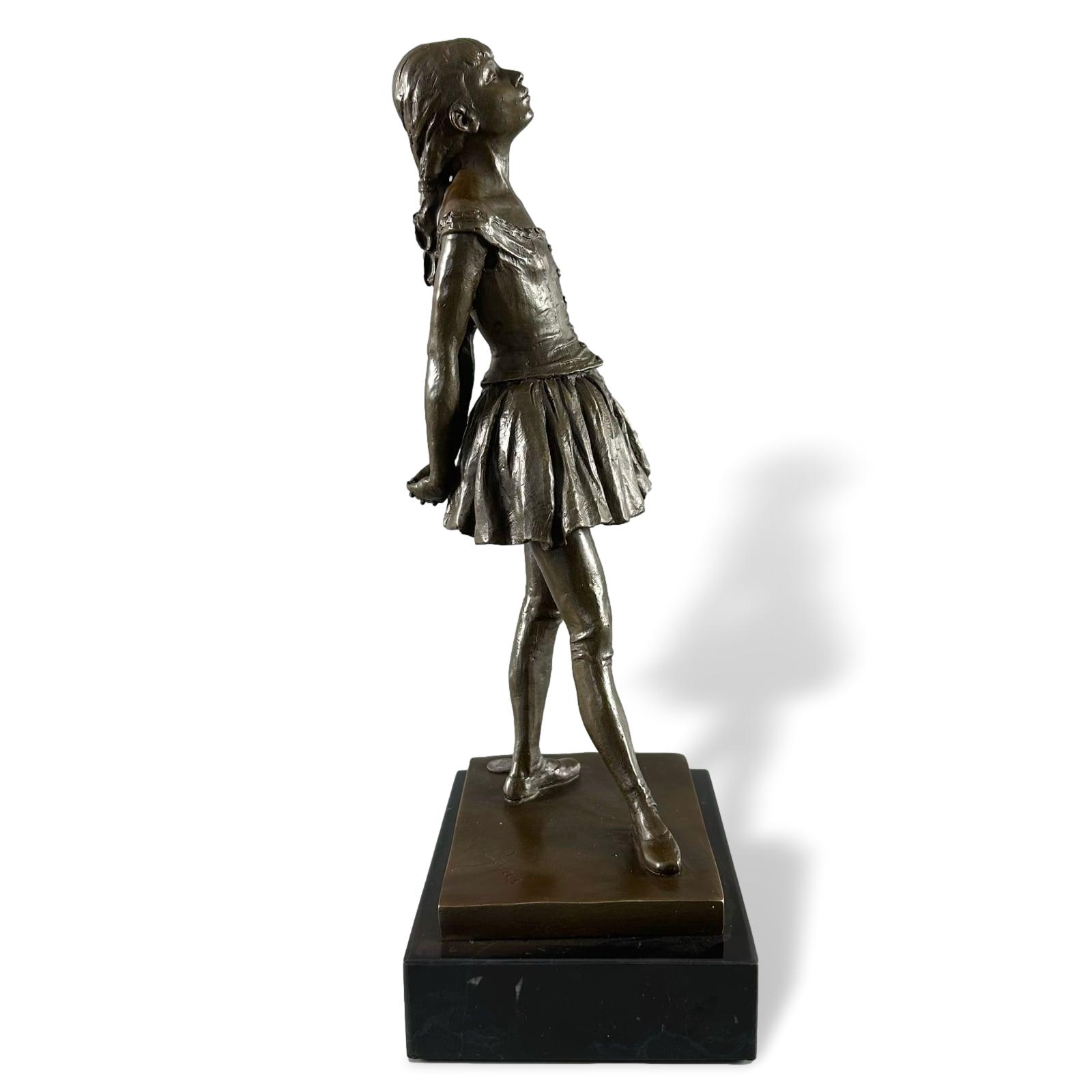 Bronzeskulptur Kopie nach Degas Tänzerin Ballerina Ballett Replik Skulptur 38cm