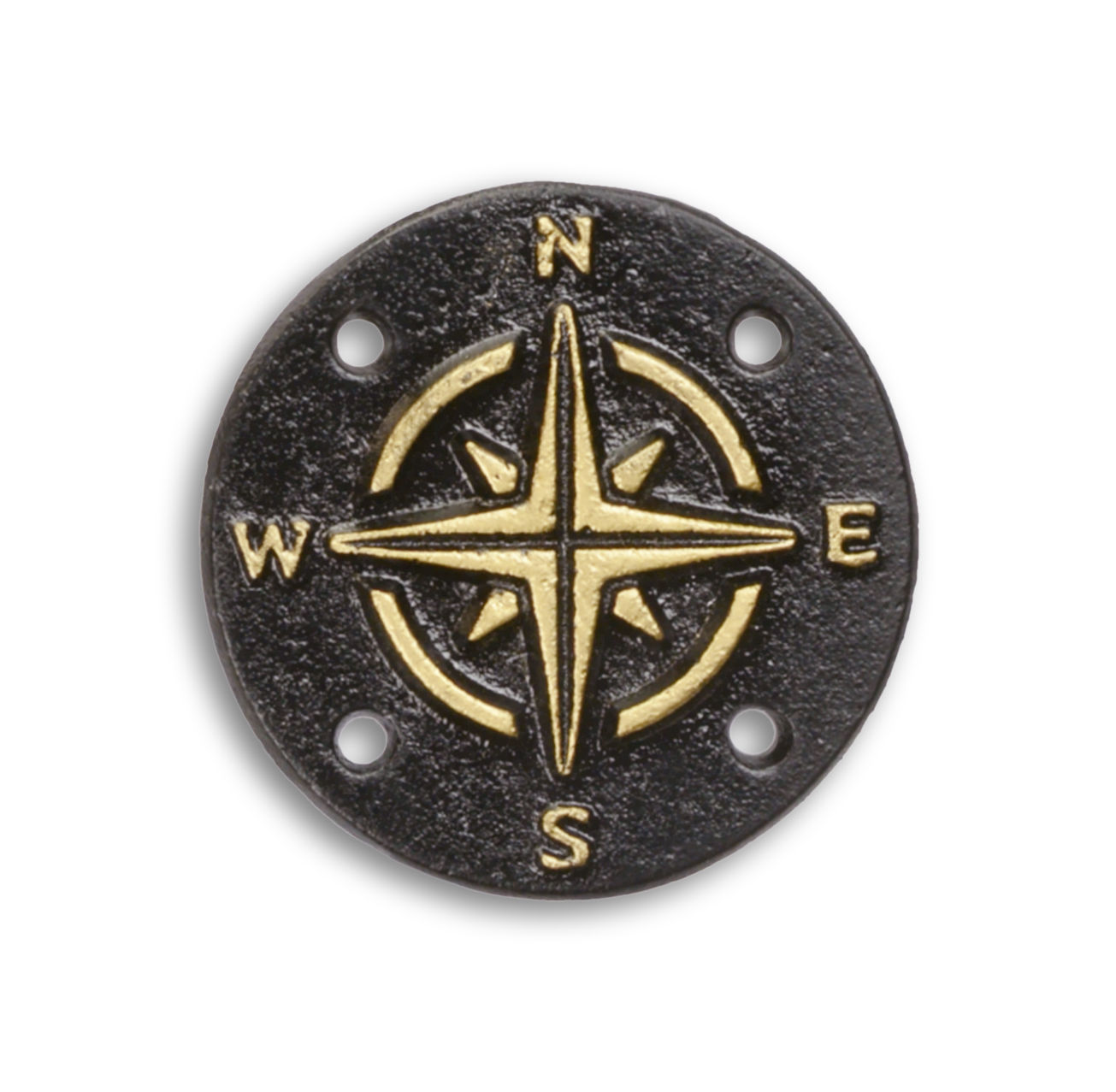 A cast iron compass plaque replica retro design decoration