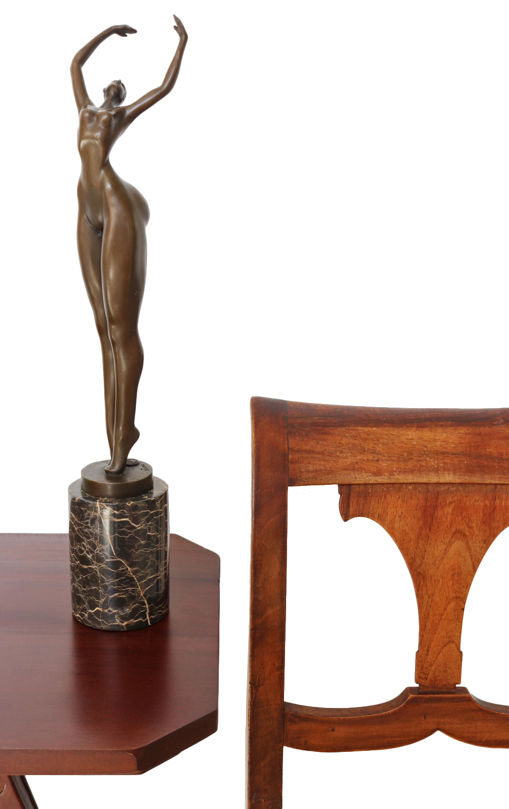 SL-101-6 Bronzeskulptur Frau Erotik Kunst im Antik-Stil Bronze Figur Statue 48cm