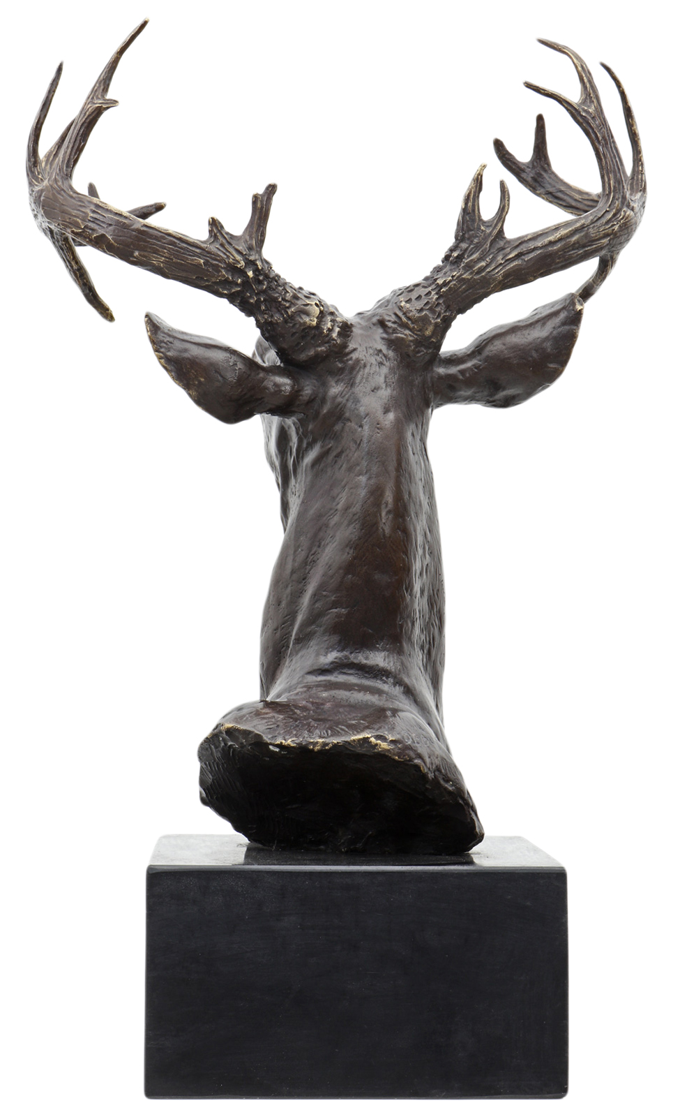 YY-4_3 Bronzeskulptur Hirsch Kopf im Antik-Stil Bronze Figur Statue 50cmBronzeskulptur Hirsch Kopf im Antik-Stil Bronze Figur Statue 50cm
