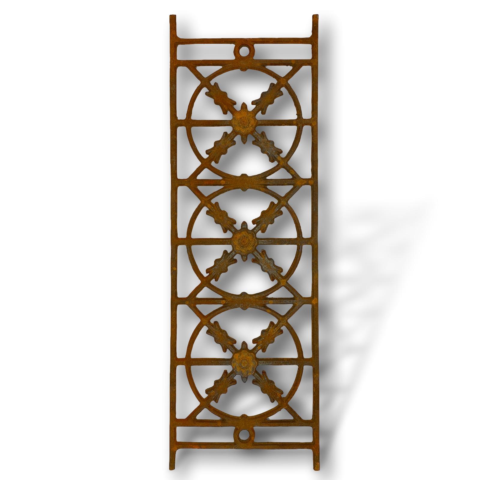 aubaho-Z07-2 Eisengitter Balustrade Blumenkastenhalter Gitter Fenstergitter Eisen Antik-Stil