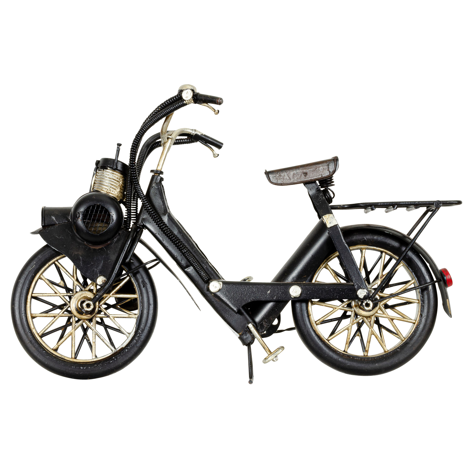 BL-243-1 Modell Fahrrad Mofa Mofamodell Moped Nostalgie Blech Metall Antik-Stil 25cm