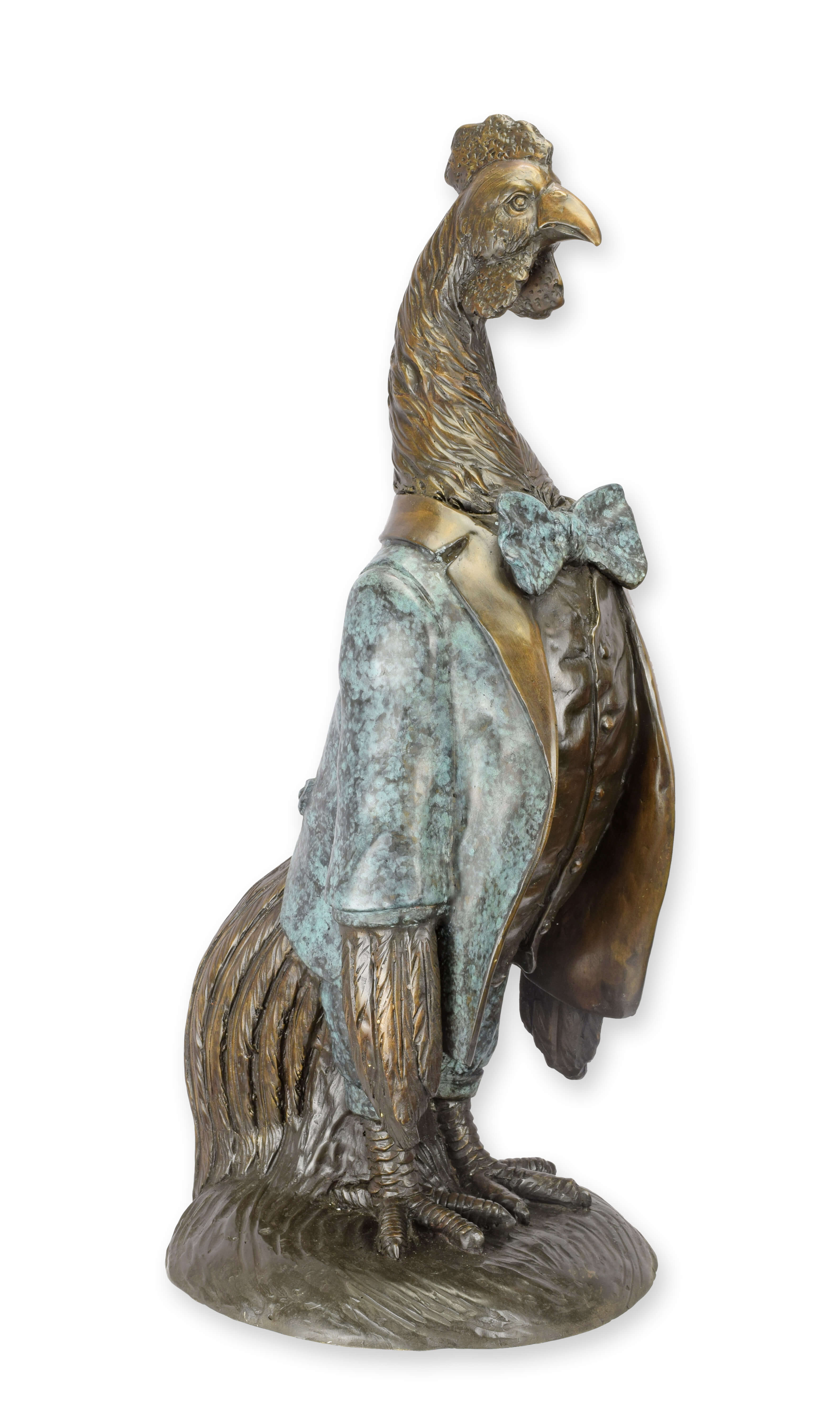 Figurine, Pute, Fliege, Mantel, Statue