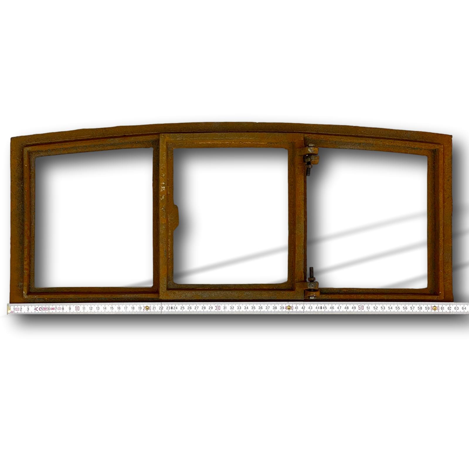 aubaho-F37-R-12a Stallfenster Fenster zum Öffnen Scheunenfenster Rost Eisen 63cm Antik-Stil