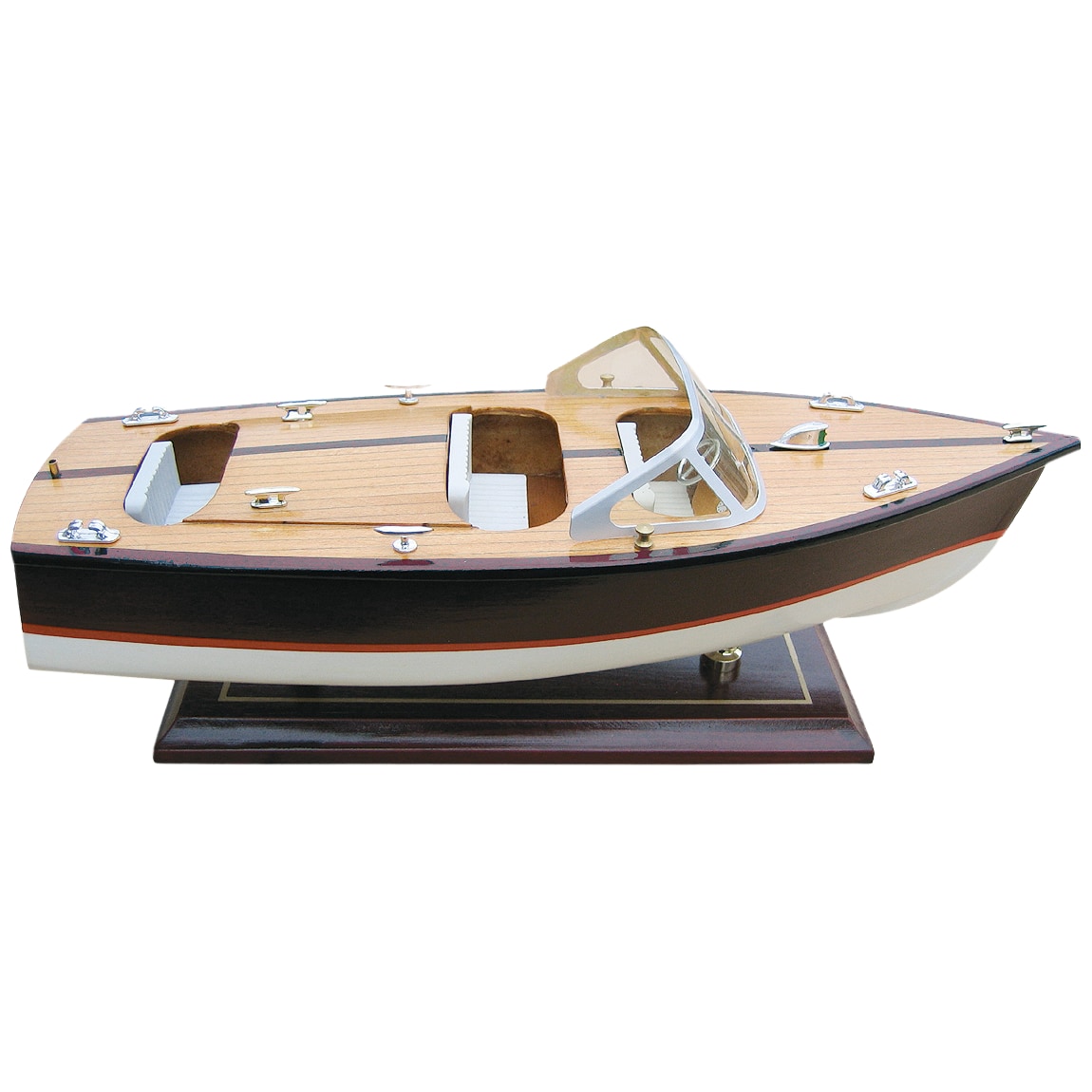 Sports boat model ship wooden ship - no kit Fahrzeug, Jacht, Boot, Segelboot, Wasserfahrzeug