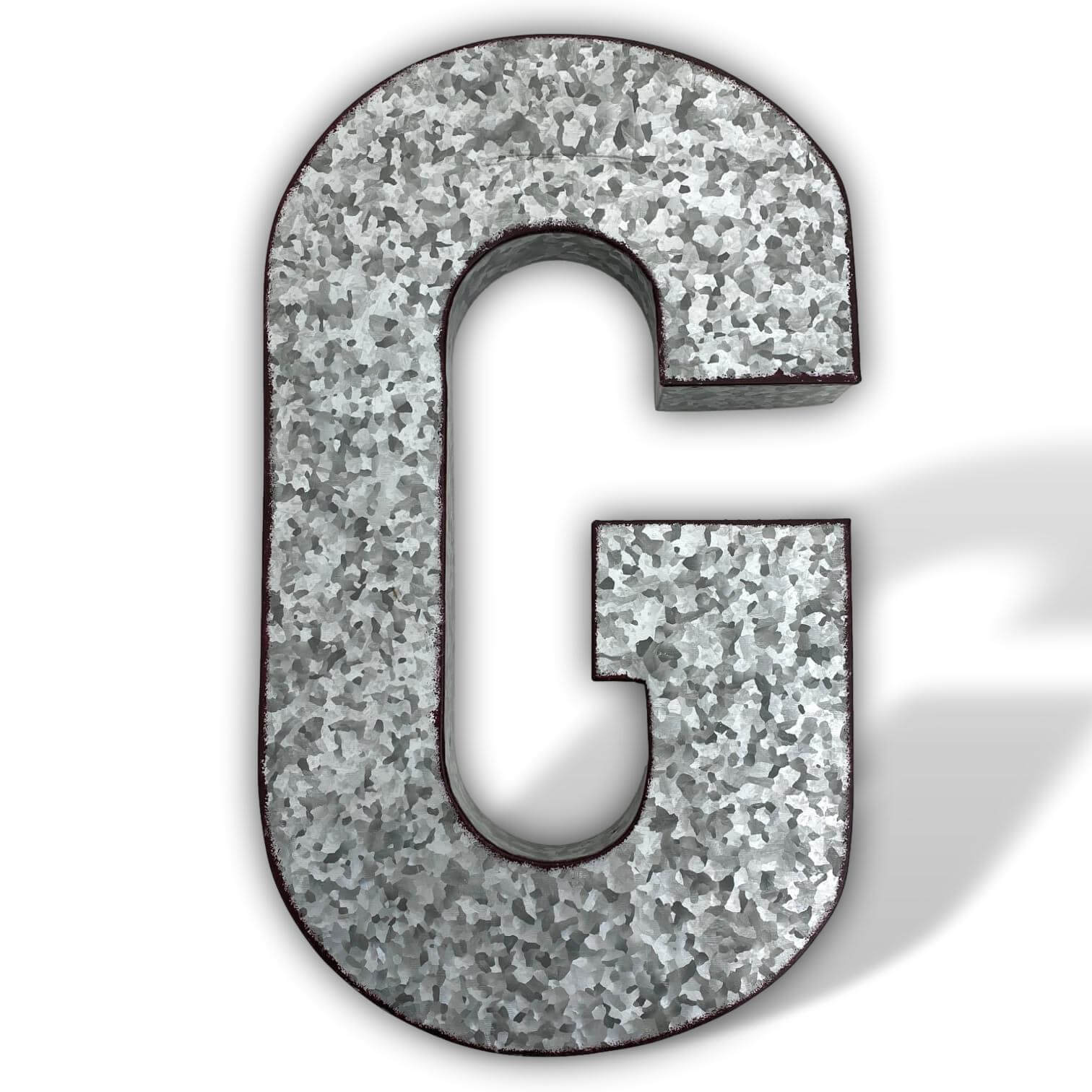 XXL 52cm letter digit number zinc metal decoration garden 3D