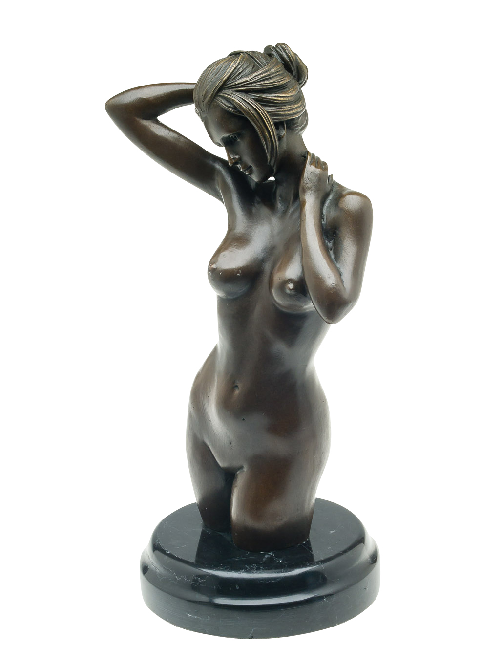BRONZE SKULPTUR FIGUR BRONZESKULPTUR FRAU EROTISCHE KUNST EROTIK AKT TORSO