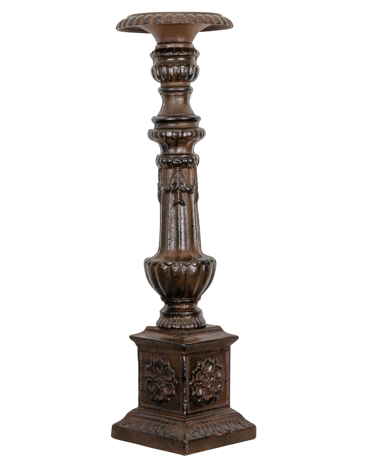 MB-32-2 Kerzenleuchter Altarleuchter Kandelaber Kerzenständer Antik-Stil 70cm braun