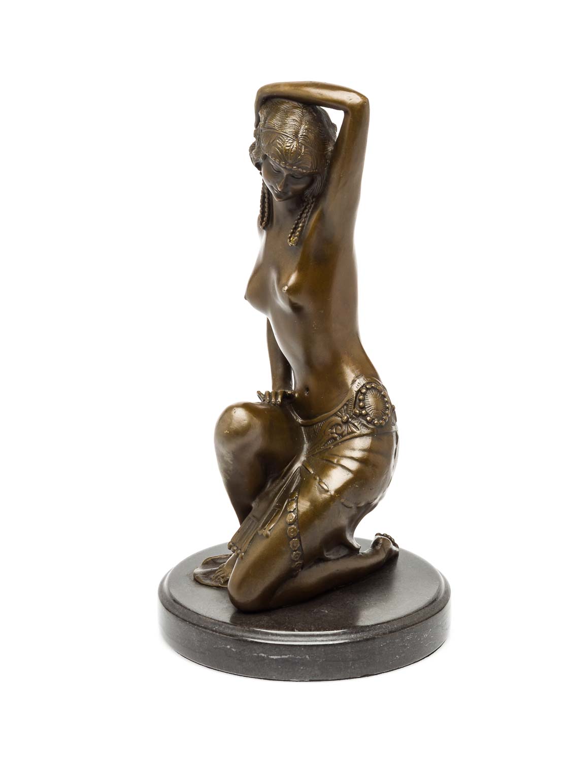 2016-10-20_Auktionshaus_144 Bronzeskulptur Tänzerin Artdeco erotische Kunst 30cm Skulptur Bronze