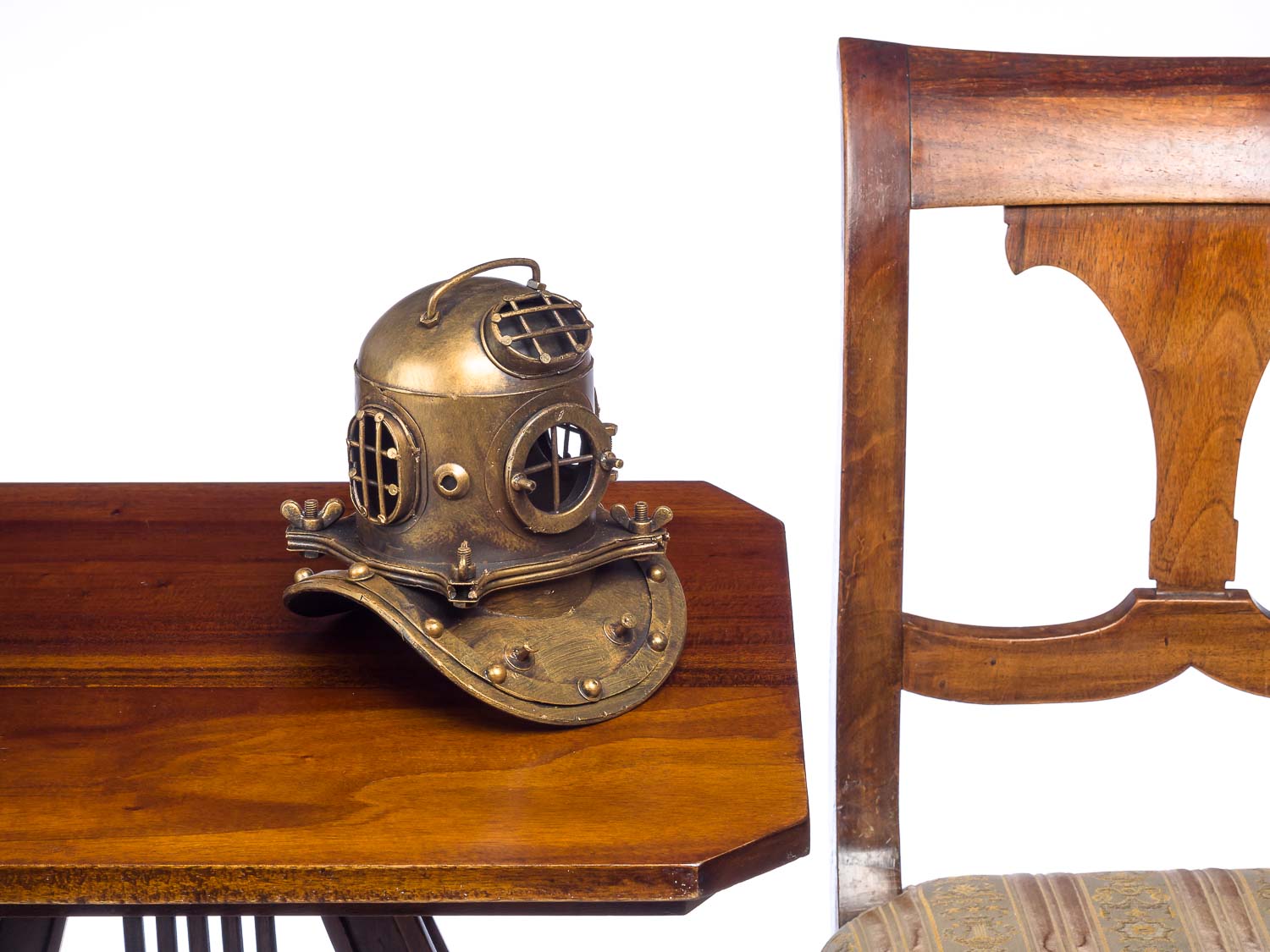 2017-07-27_Auktionshaus_006 Taucherhelm Marine 18cm Tiefsee Taucherglocke Dekoration Helm Antik-Stil