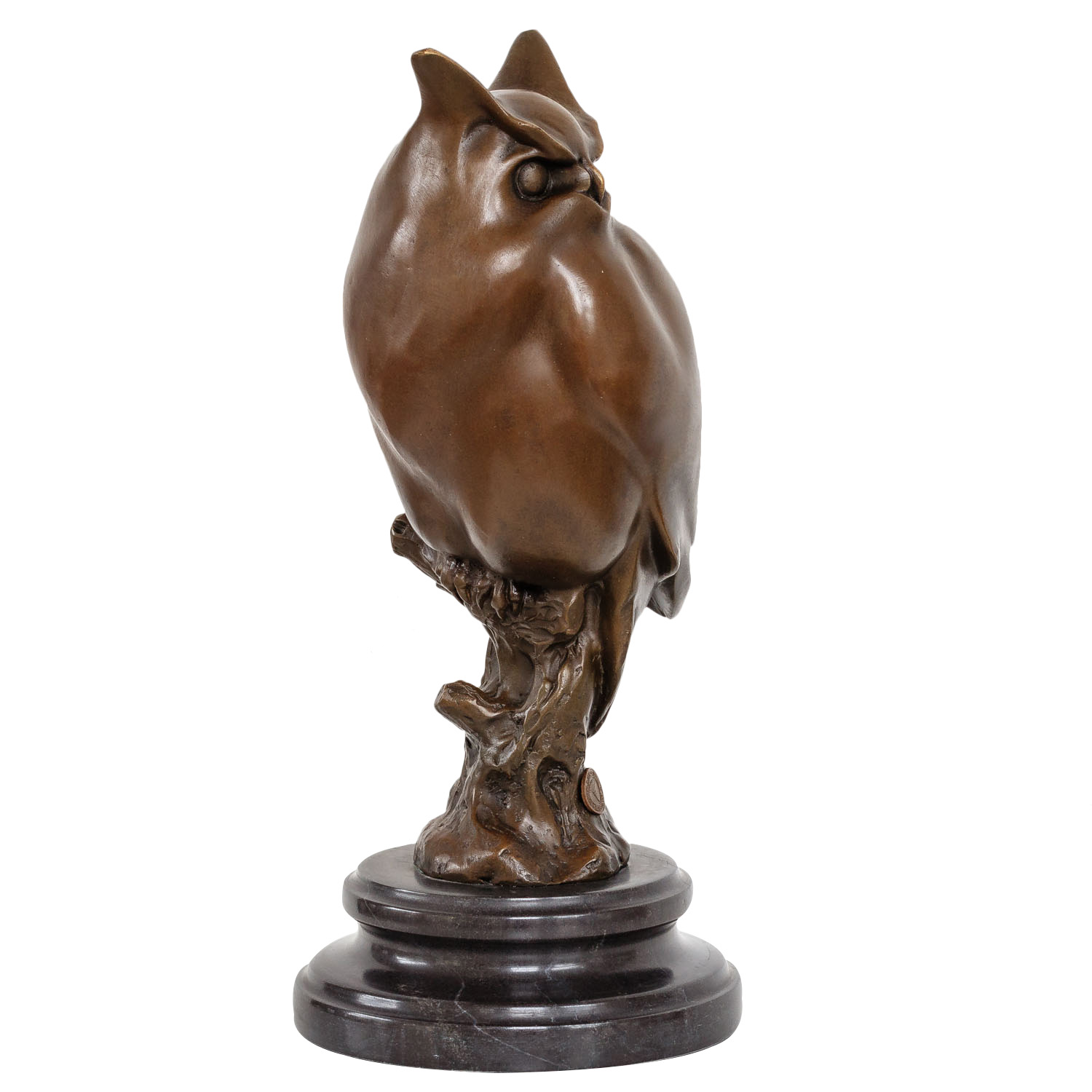 KF-57-4 Bronzeskulptur Eule im Antik-Stil Bronze Figur Statue 31cm