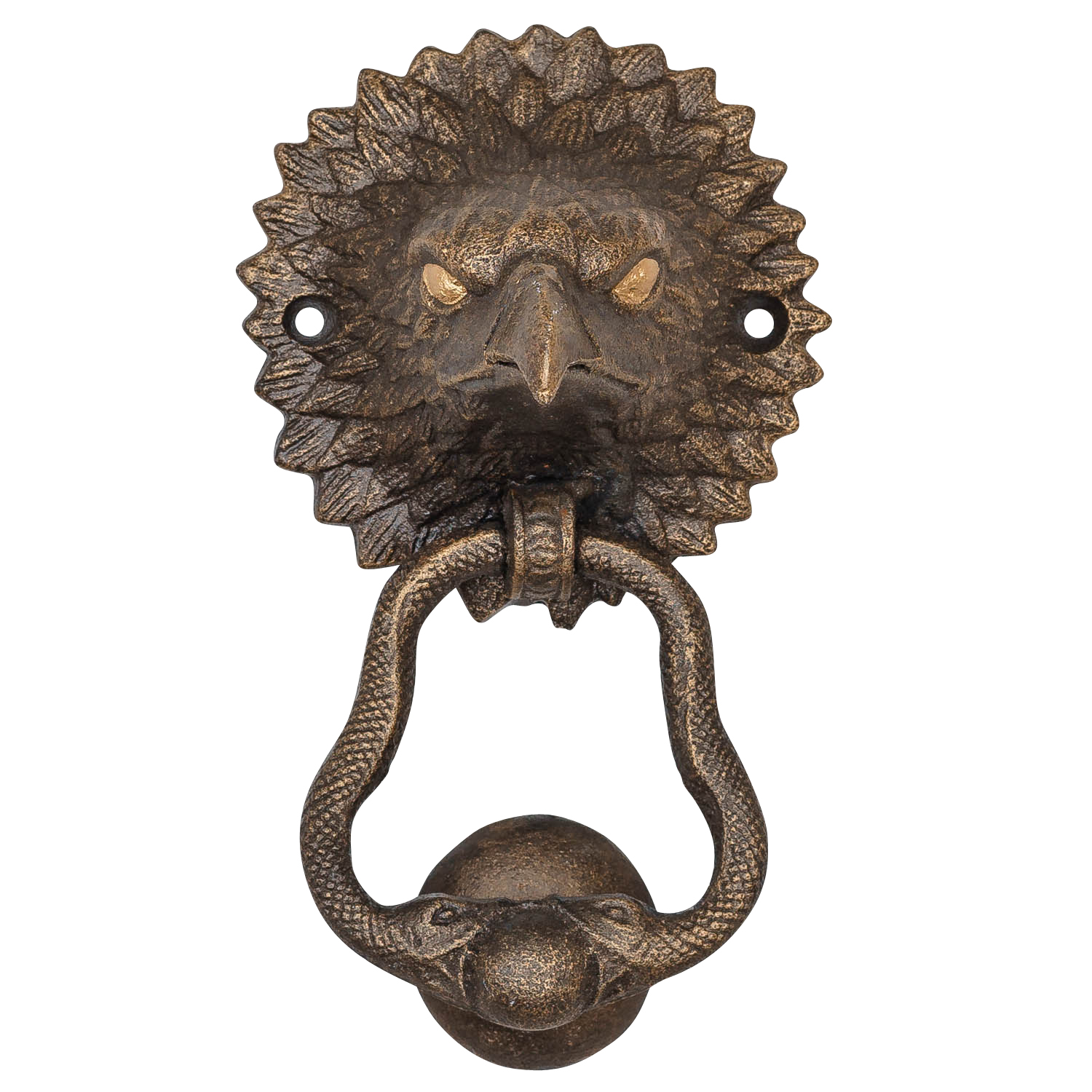 TX-61-1 Türklopfer Adler Figur Skulptur Eisen Antik-Stil 19cm