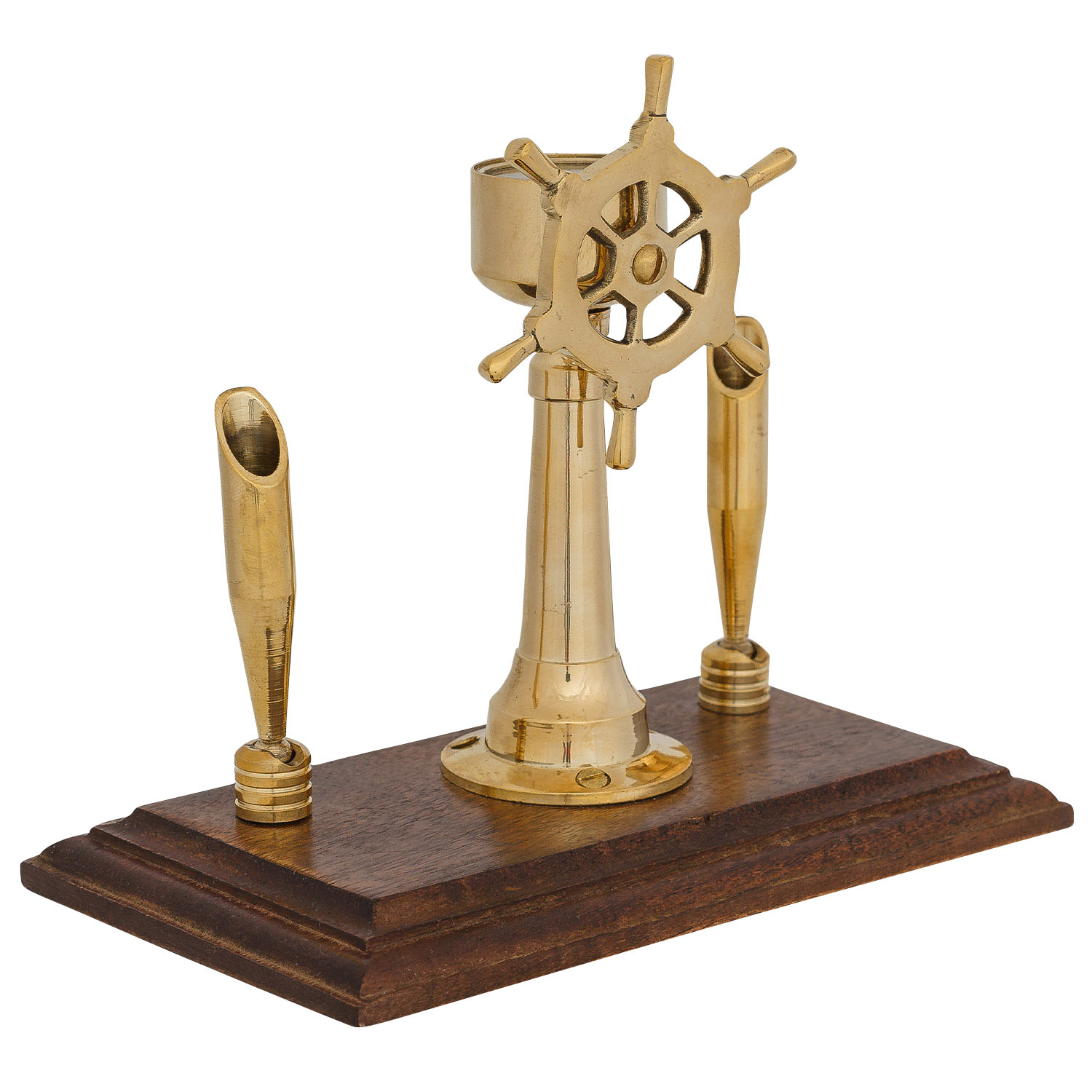 aubaho-22454-6 Stiftehalter Schreibtisch Kompass Steuerrad Schiff Maritim Nautik Antik-Stil