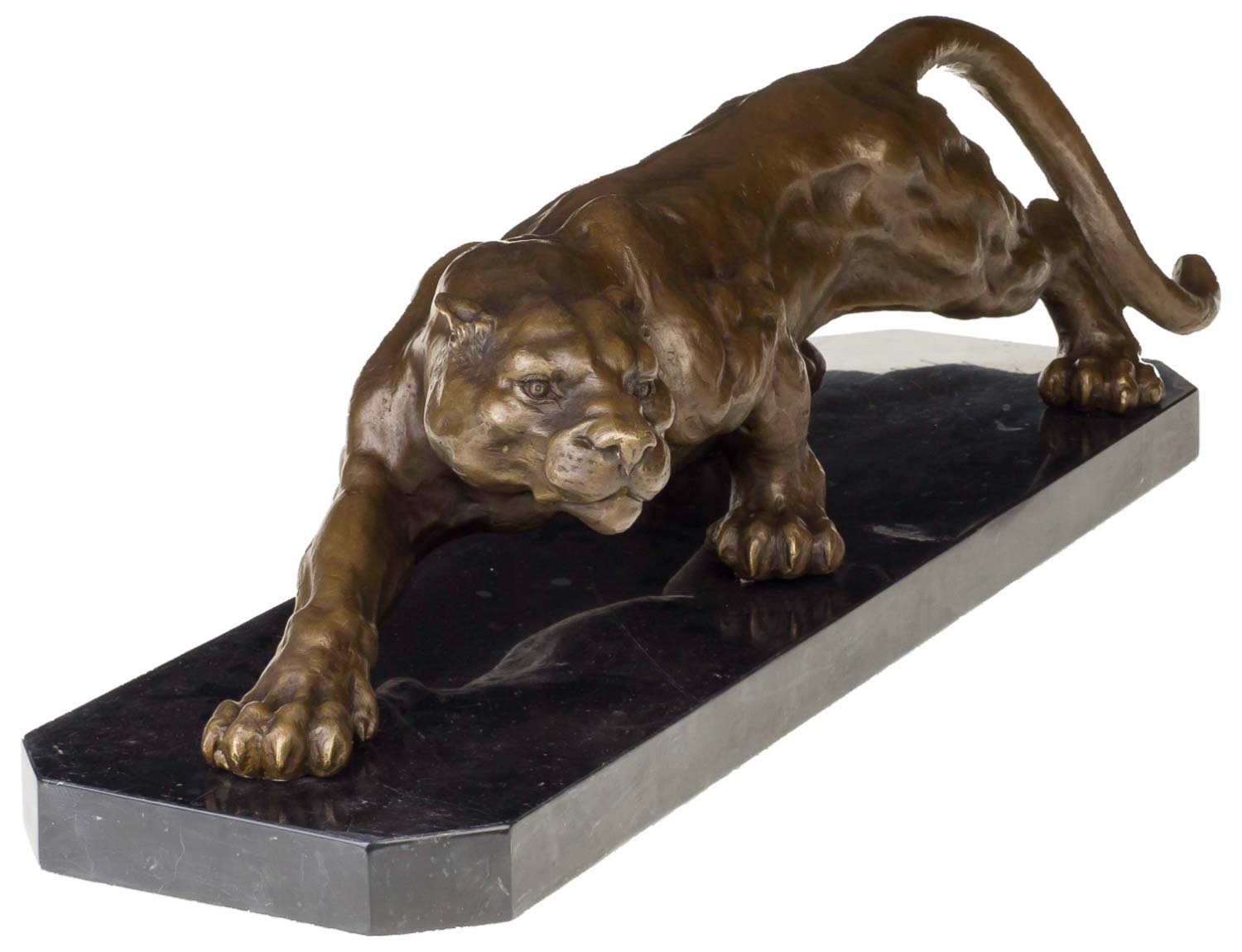 BR-88-02Hpmz2vVvVwM95 Bronzeskulptur Panther im Antik-Stil Bronze Figur Statue 65cm - 13kg