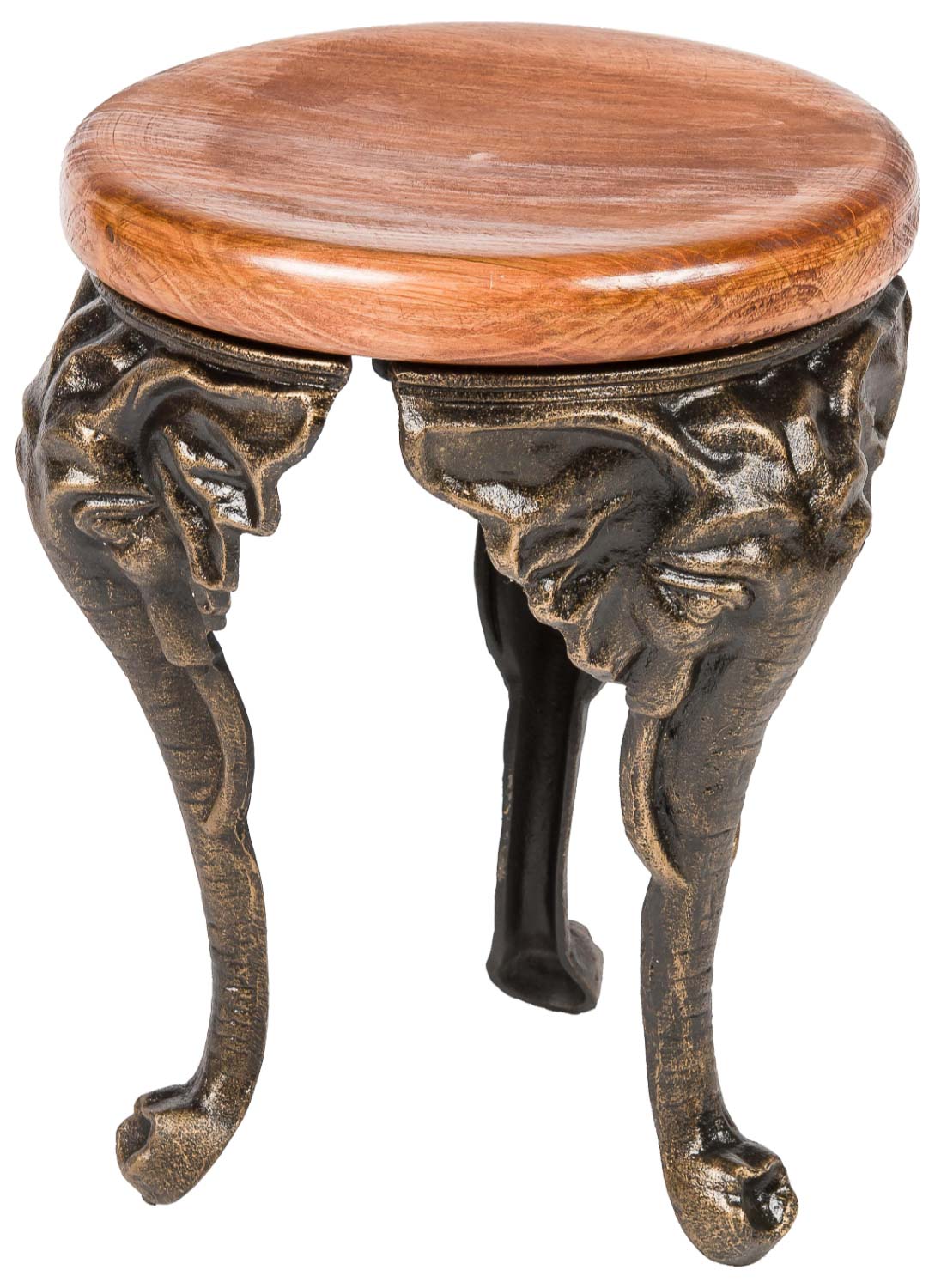 TX-98-01 Blumenhocker Elefant 40cm Eisen  Blumentisch Blumenständer Garten Antik-Stil