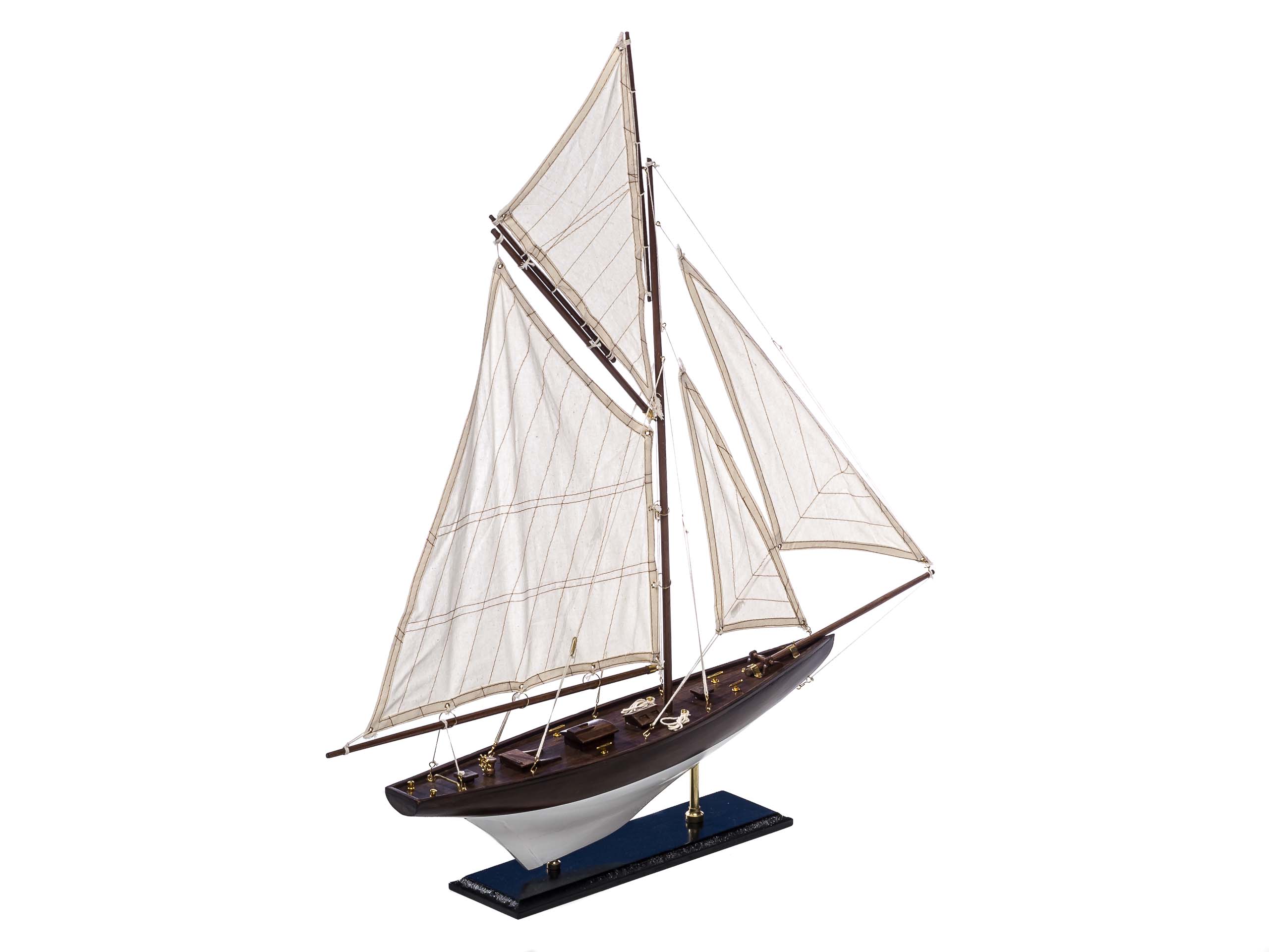 5186-3 Modellschiff Segelyacht Yacht Holz Schiff Segelschiff Schiffsmodell Maritim ship