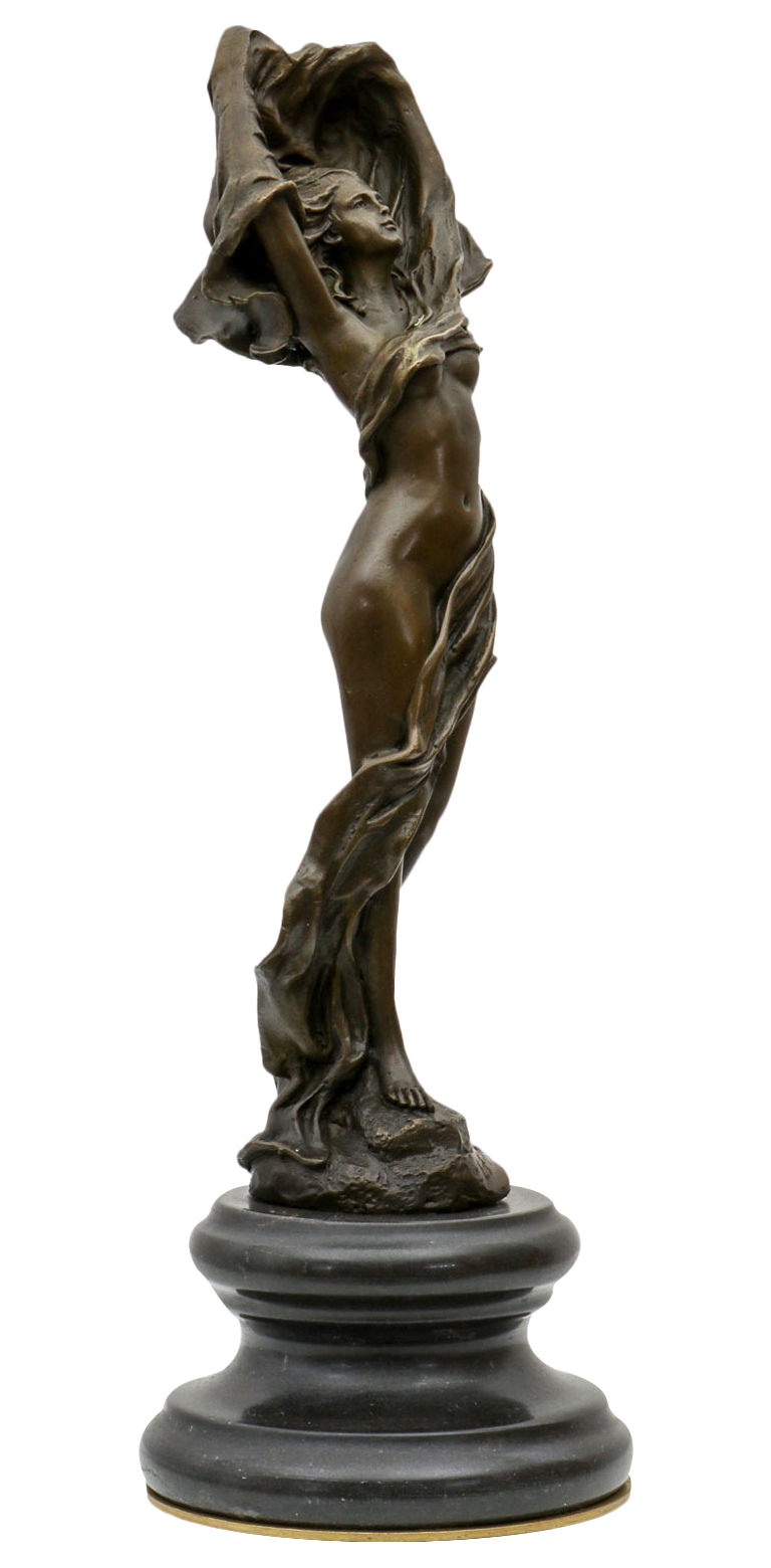 Bronzeskulptur nach Leonardo Bistolfi erotische Kunst Akt Figur Replik Kopie