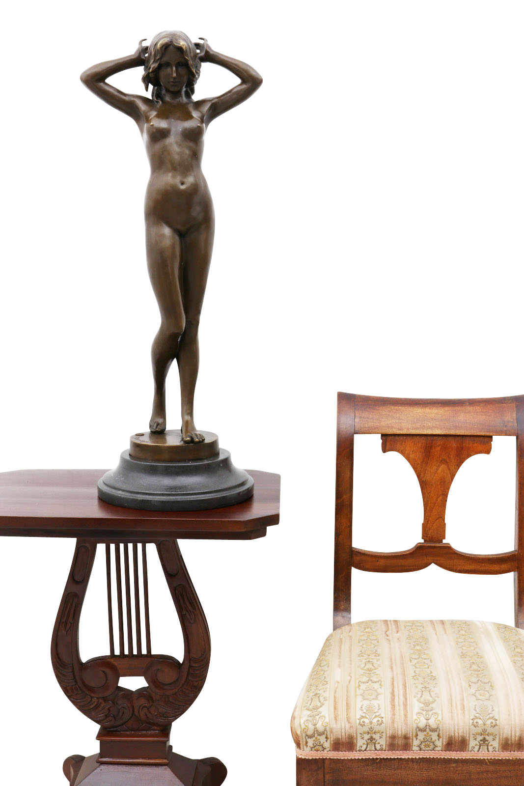 VG-112-4x Bronzeskulptur Frau Erotik erotische Kunst Antik-Stil Bronze Figur Statue 78cm