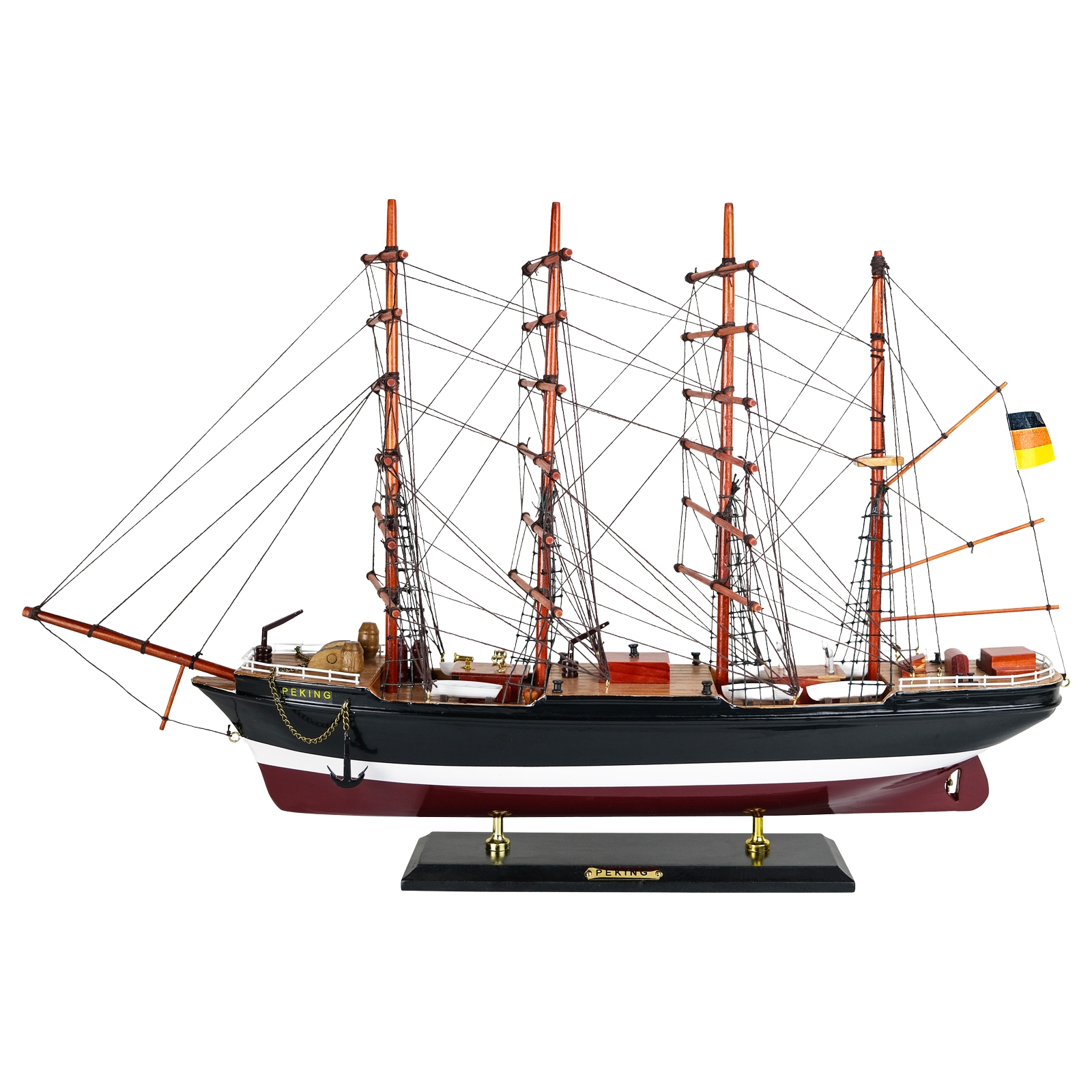 Sailing ship Peking museum ship model ship wooden ship - no kit Boot, Segelboot, Wasserfahrzeug, Überwachen, Jacht