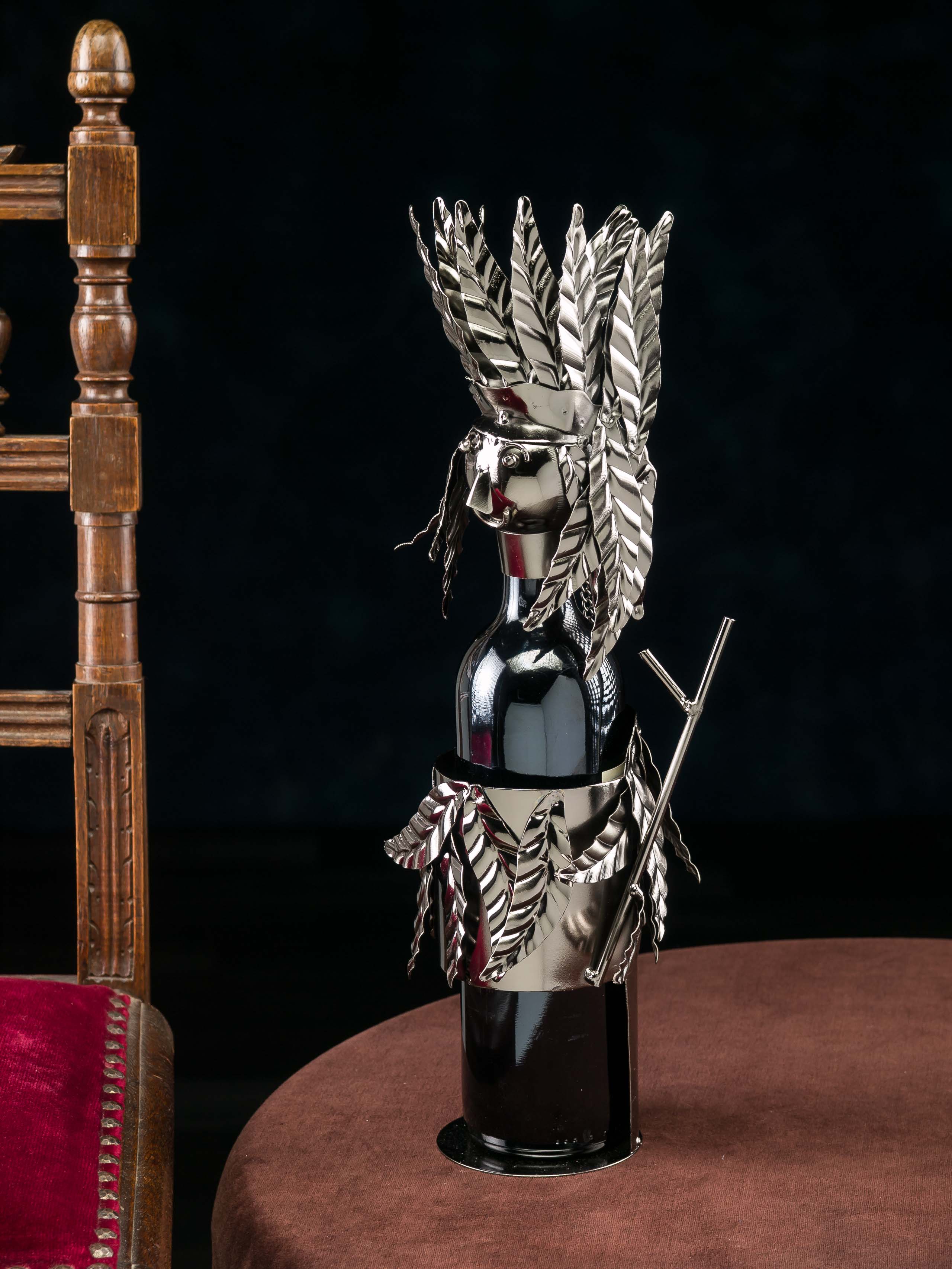 SA-58-1 Flaschenhalter Indianer Weinständer Halter Flasche Ständer Wein wine Indian