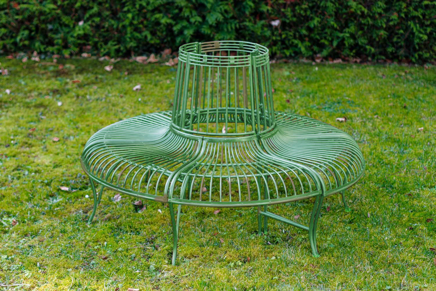 TZ-22-2VmoZ1gIZpeIPF285UiPXfH3Uuh Gartenbank Set Bank Baumbank Möbel Garten Metall Eisen grün Antik-Stil